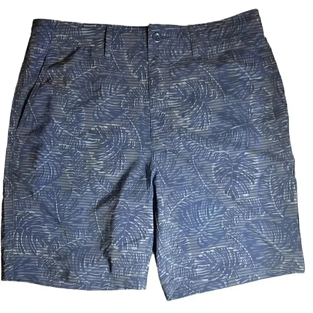Dockers Blue Hybrid Shorts 8" Inseam Quick Dry Stretch Material
